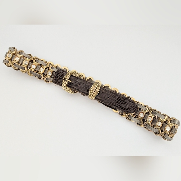 Bracelet or Belt? It's a Belt! Women's Vintage-Inspired Gold & Silver Belt - Picture 2 of 15